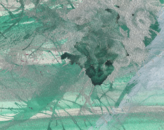 Small Green Flowers13x17