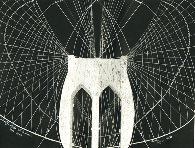 Brooklyn Bridge -Scratch Board 24 x 33